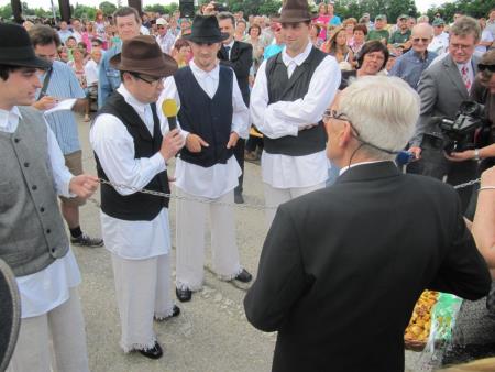 Prireditev ob vstopu Hrvaške v EU na mejnem prehodu Gibina 27